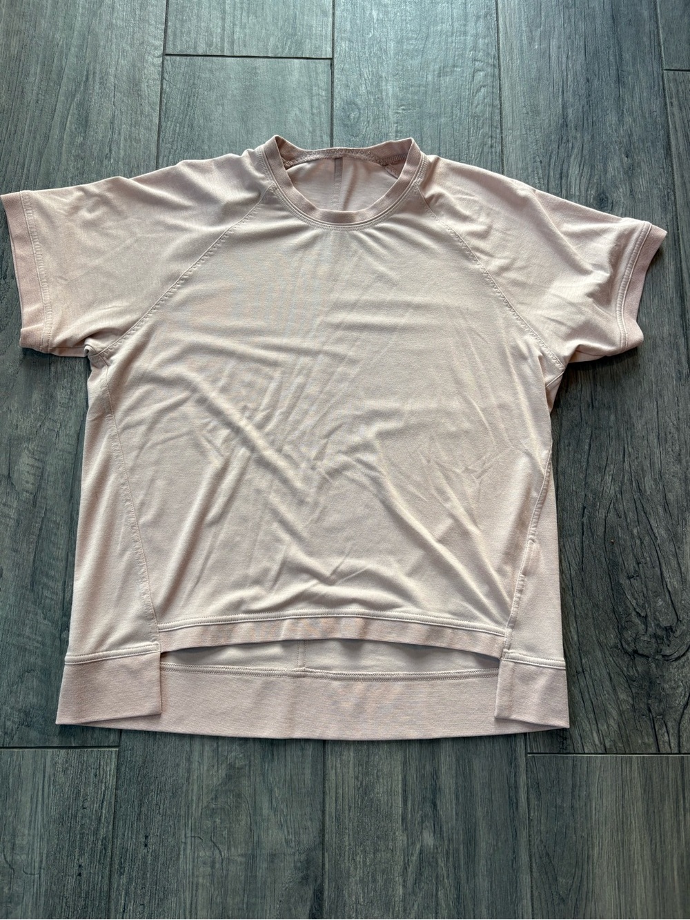 Adidas by Stella McCartney Pale Pink Short Sleeve Athletic Tee